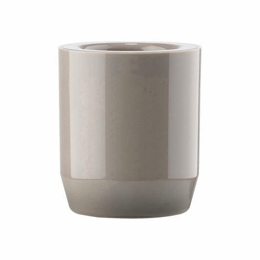 Zone Denmark toothbrush cup Suii, toothbrush cup, plastic, taupe, H 9 cm, 332185