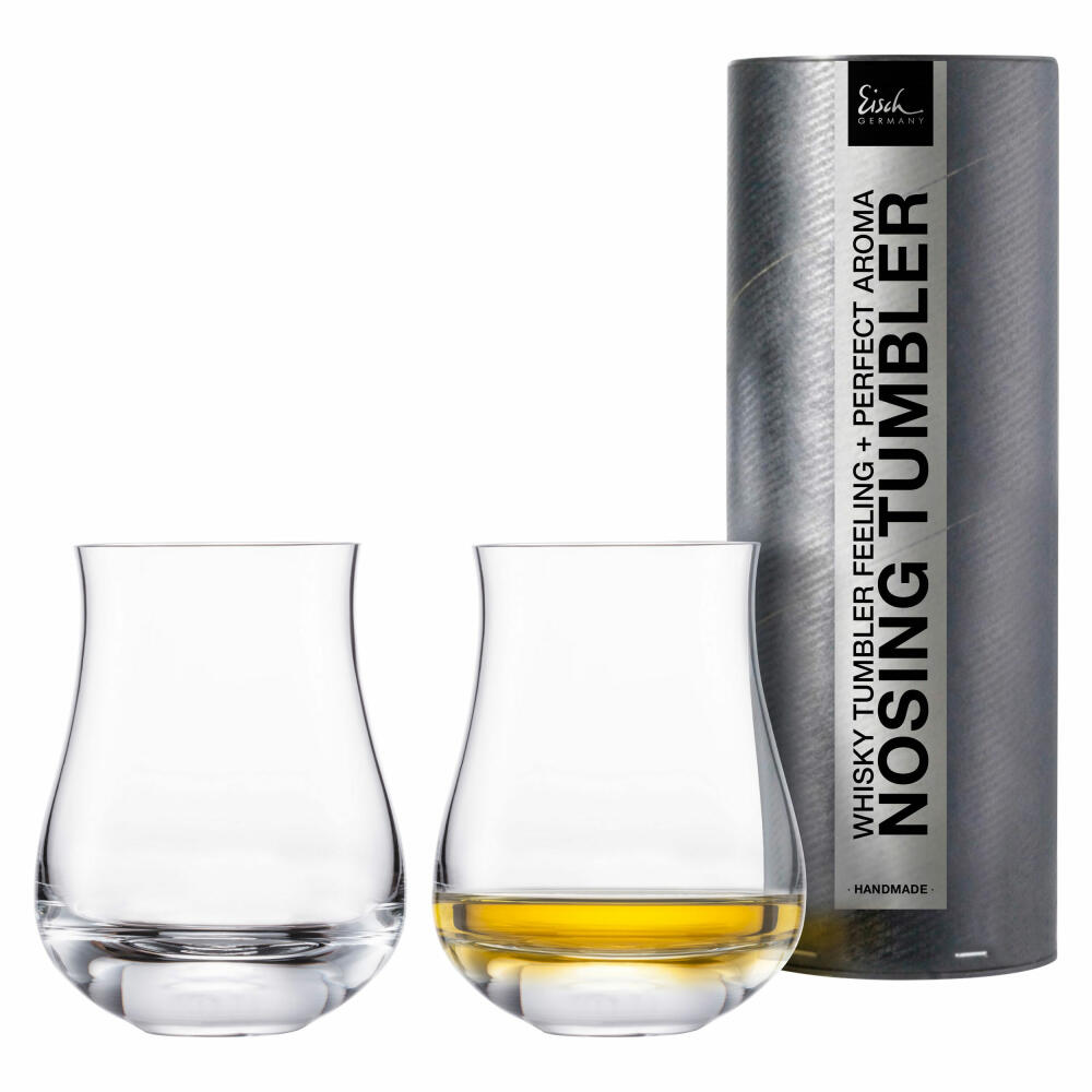 Eisch Whisky Nosing Tumbler 2er Set Gentleman, Whiskybecher, Kristallglas, 350 ml, 86512808