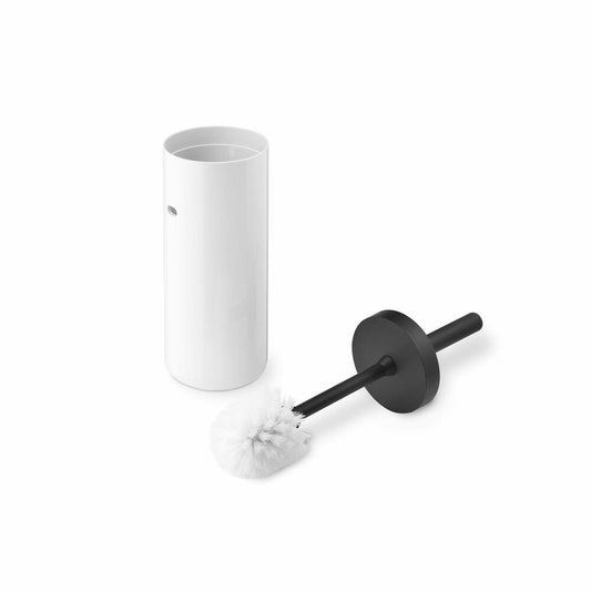 Authentics Lunar Toilet Brush, Toilet Brush, Plastic, White, Handle Black, 1200599