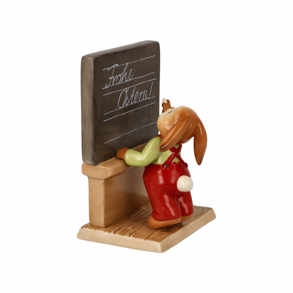 Goebel Figurine Rabbit School - That's what I wish for you, Stoneware, Colorful, 14 cm, 66845441