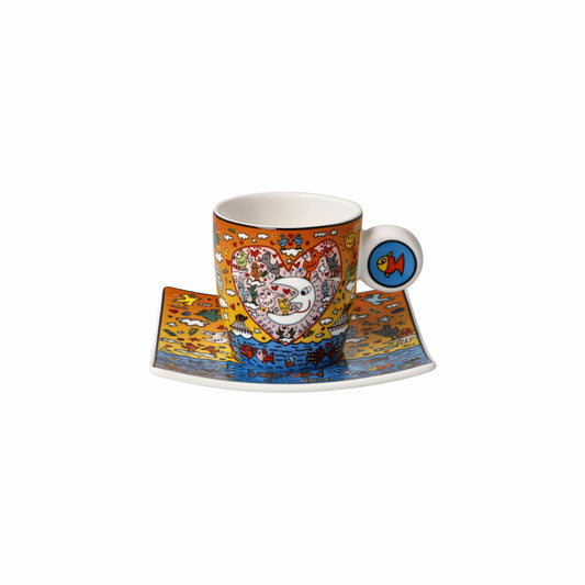 Goebel Espressotasse James Rizzi - The Romance of the Sea, Fine Bone China, Bunt, 0.1 L, 26102691