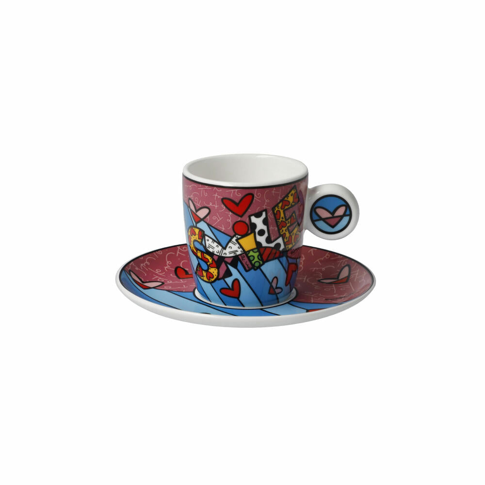 Goebel Espressotasse Romero Britto - Smile, Tasse, Becher, Fine Bone China, Bunt, 100 ml, 66452851