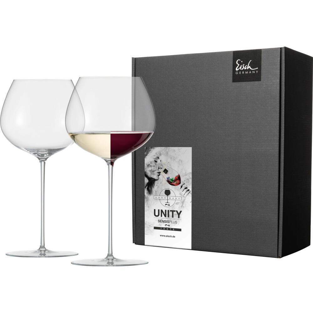 Eisch Burgundergläser Unity Sensis plus, 2er Set, Rotweinglas, Weinglas, Kristallglas, 765 ml, 25224010