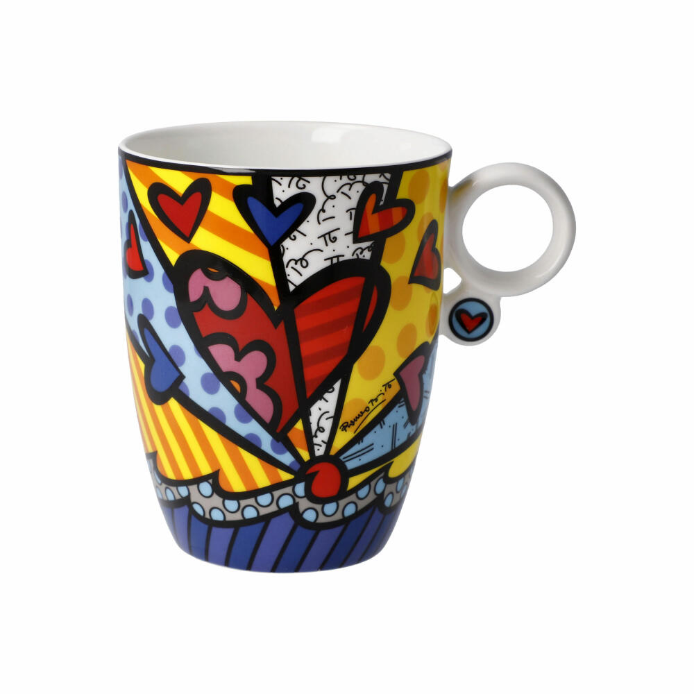 Goebel Artist Mug Romero Britto - A New Day, Cup, Mug, Fine Bone China, Colorful, 400 ml, 66452831