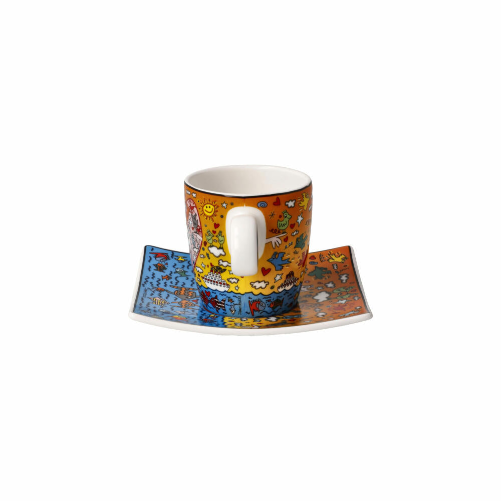 Goebel Espressotasse James Rizzi - The Romance of the Sea, Fine Bone China, Bunt, 0.1 L, 26102691