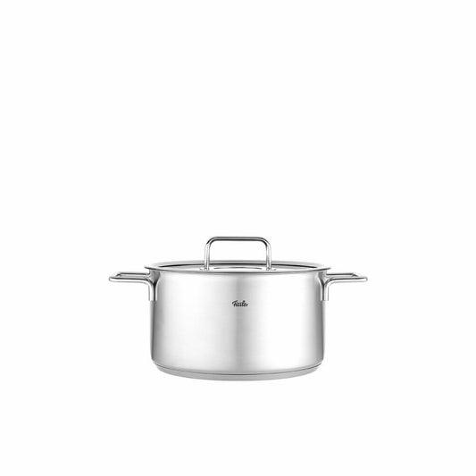 Fissler Pure cooking pot with glass lid, stainless steel 18/10, silver, 24 cm, 086-115-24-000