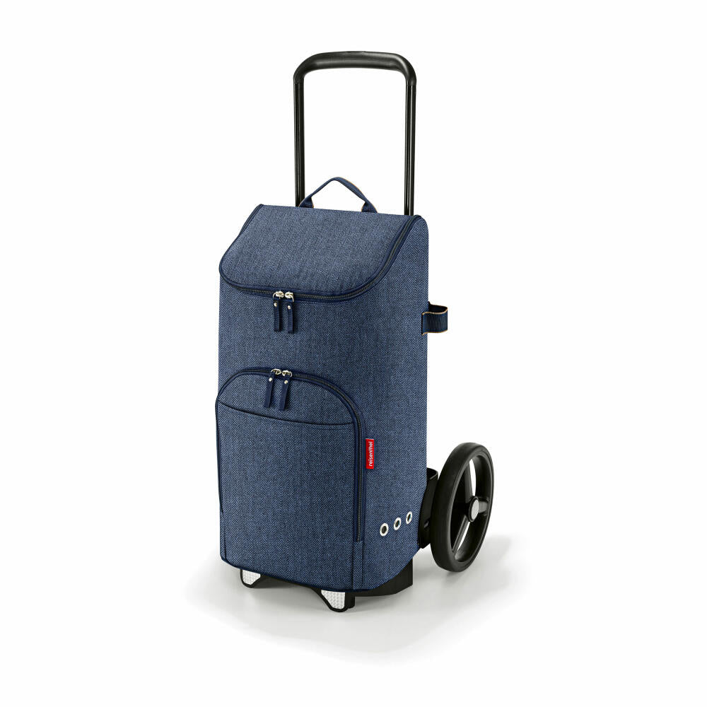 reisenthel citycruiser bag, Einkaufstasche, ohne Gestell, Herringbone Dark Blue, 45 L, DF4113