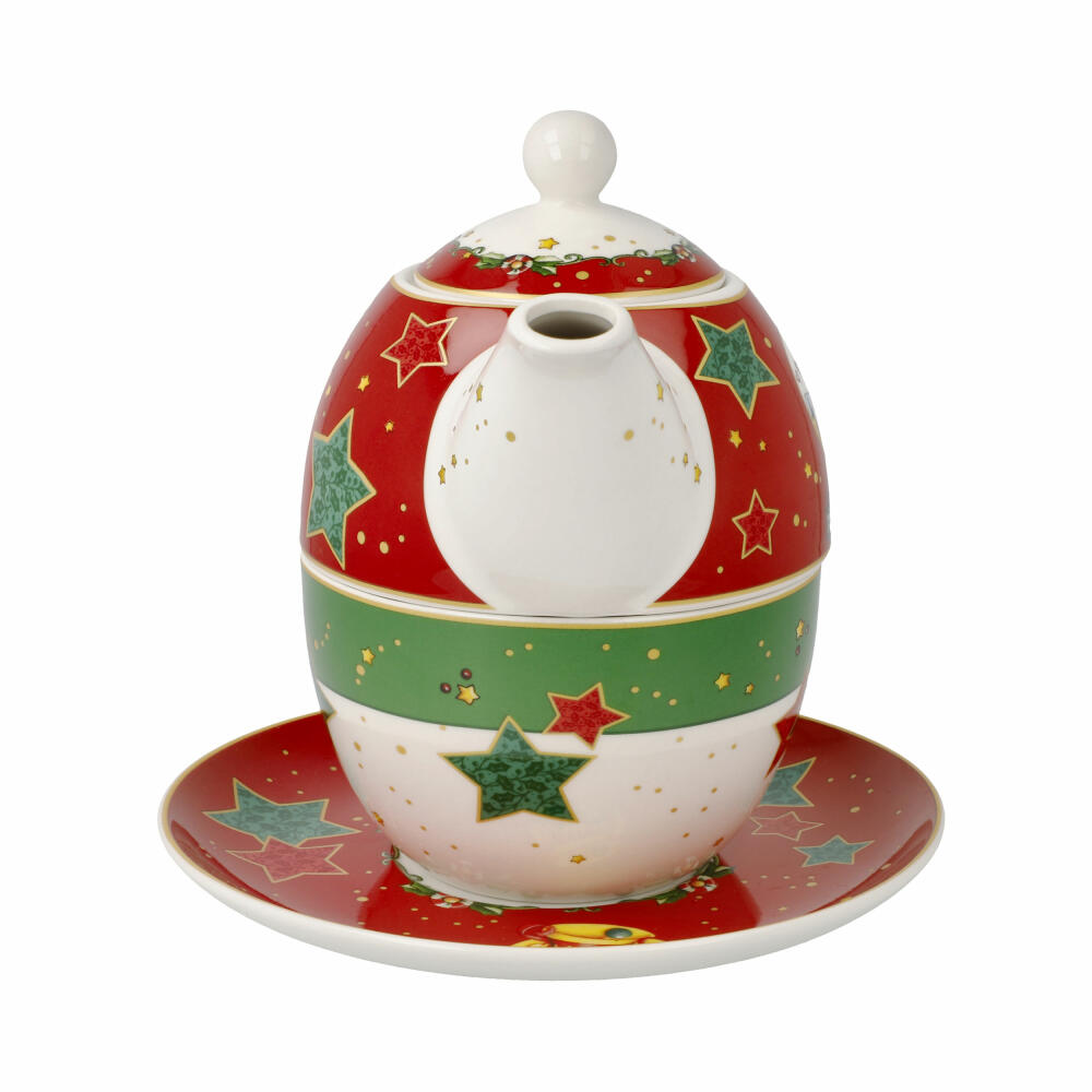 Goebel tea set Tea for One Mary Engelbreit - Home Sweet Home 3-piece, fine bone china, colorful, 350 ml, 66725051