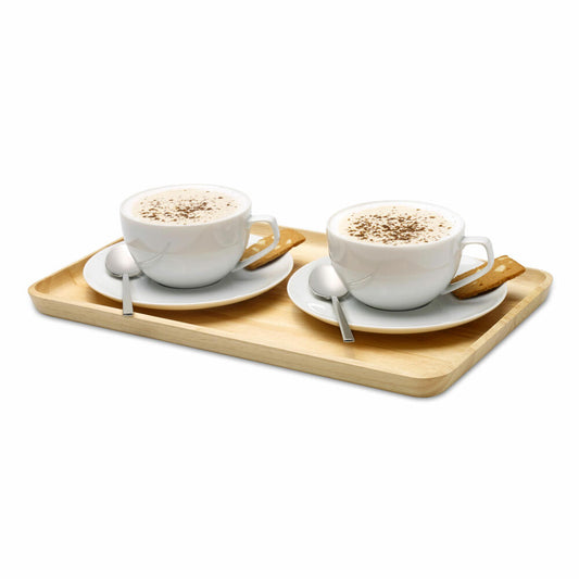 Continenta Tray Rectangular, Serving Tray, Wooden Tray, Breakfast Tray, Rubberwood, 34 x 21 cm, 3287