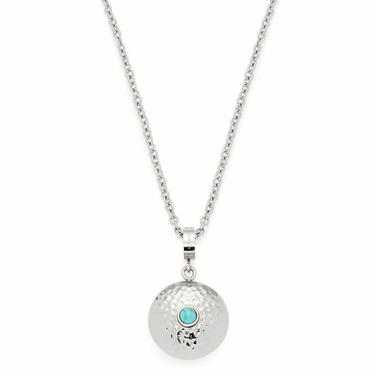 Leonardo Jewels Halskette Dana, Kettchen, Hals Kette, Schmuck, Edelstahl, syn. Türkis, Silber glänzend, 017943