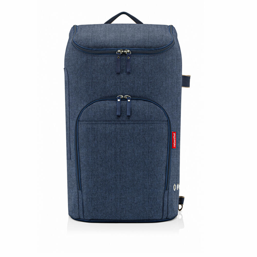 reisenthel citycruiser bag, Einkaufstasche, ohne Gestell, Herringbone Dark Blue, 45 L, DF4113