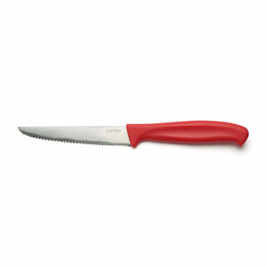 Comas steak knife Puntillas Red, meat knife, stainless steel, plastic, red, 23 cm, 7535