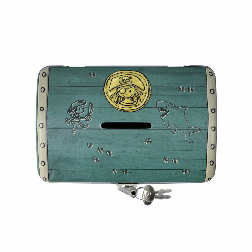 Goebel Money Box Anouk - Treasure Hunt, with Lock and Key, Metal, Colorful, 8 cm, 23600111