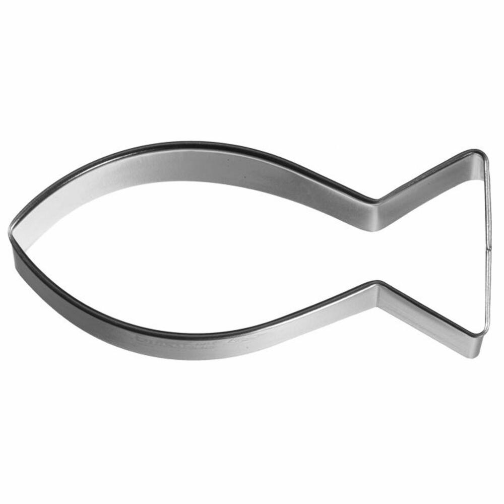 Birkmann cookie cutter Christian fish, cookie cutter, cookie mold, biscuit, cookies, stainless steel, 7.5 cm, 197718