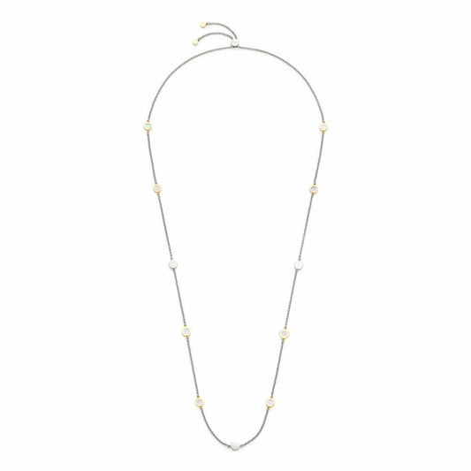 Leonardo Jewels Halskette Alitia, Halsschmuck, Kette, Modeschmuck, Edelstahl, Perlmutt, 018334