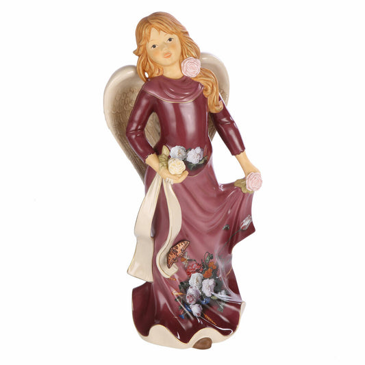 Goebel Guardian Angel Gloria - Artist Edition Flower Bouquet, Stoneware, Colorful, Limited Edition, 41653301