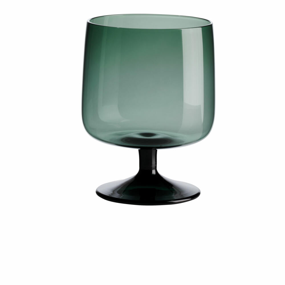 ASA Selection sarabi stem glass, cocktail glass, wine glass, drinking glass, water glass, glass, green, 200 ml, 53705009