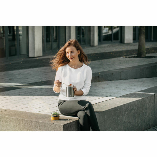 Alfi Isolierspeisegefäß Endless Food Mug, Lunchpot, Edelstahl, Spicy Mustard Matt, 0.5 L, 5667295050