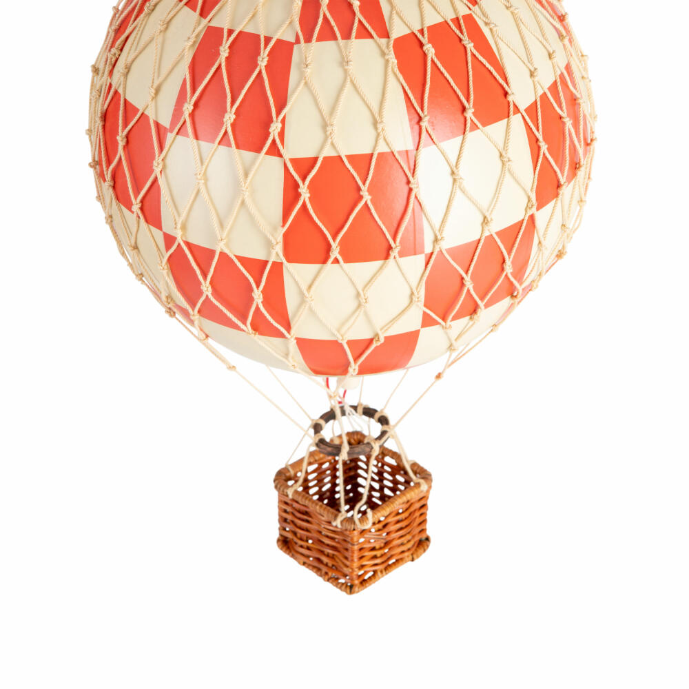 Authentic Models Hanging Decoration Travels Light Check Red, Balloon, Plastic / Paper, AP161CR