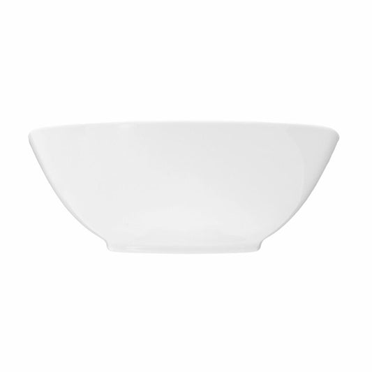 Seltmann Weiden Lido Schüssel Eckig, Servierschale, Schale, Porzellan, Weiß, 24.7 cm, 001.764556