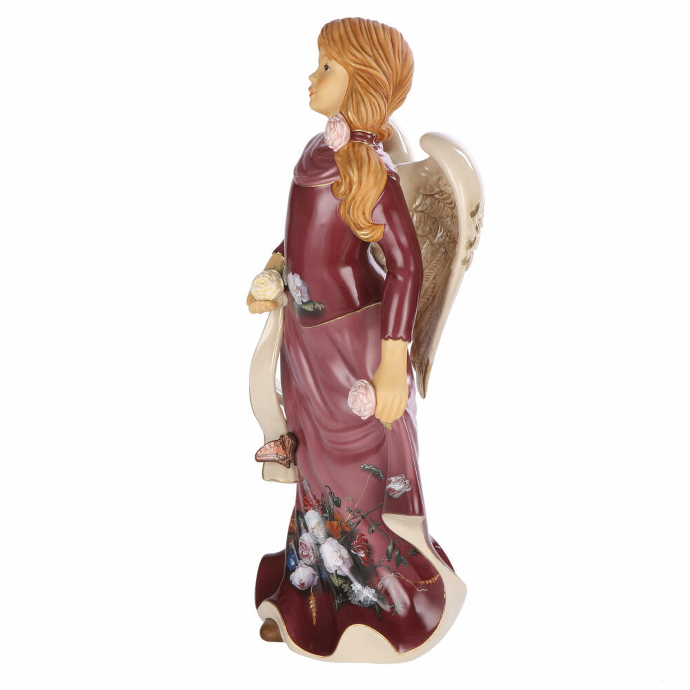 Goebel Guardian Angel Gloria - Artist Edition Flower Bouquet, Stoneware, Colorful, Limited Edition, 41653301