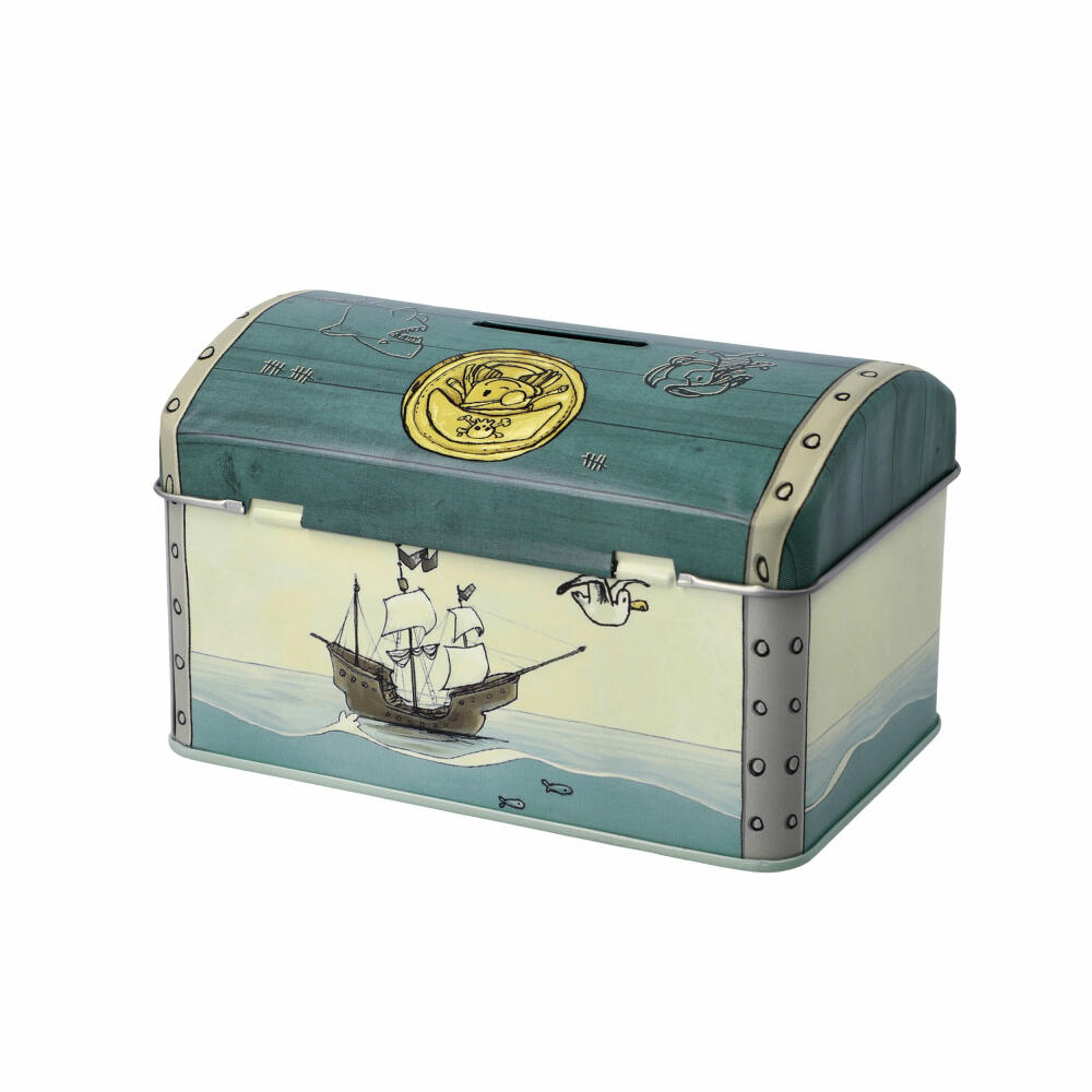 Goebel Money Box Anouk - Treasure Hunt, with Lock and Key, Metal, Colorful, 8 cm, 23600111