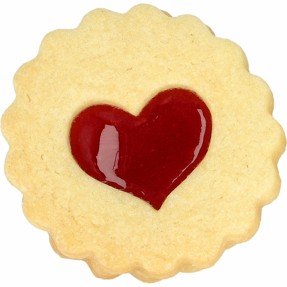 Birkmann cookie cutter Linzer heart, cookie cutter, cookie shape, biscuit, biscuits, stainless steel, 5 cm, 199927