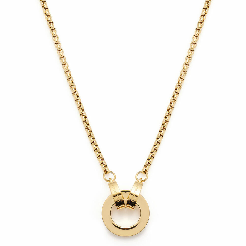 Leonardo Jewels Necklace Lolita gold Clip &amp; Mix, Necklace, Chain, Fashion Jewelry, 43 cm, Stainless Steel IP gold, 018412