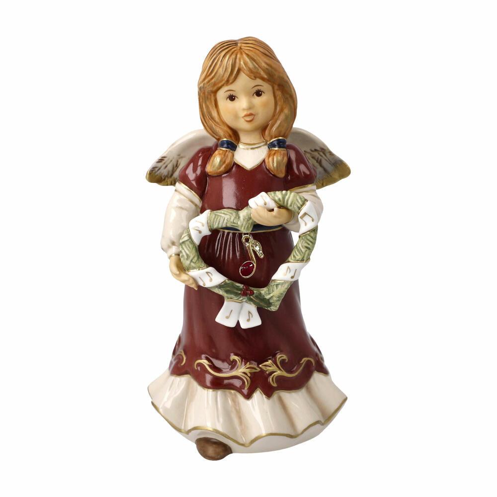 Goebel Angel Heartfelt Christmas Melody - Annual Angel 2023, Decorative Figure, Stoneware, 16 cm, 41624041