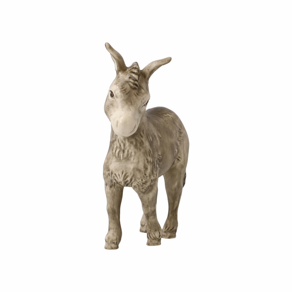 Goebel figurine donkey, nativity figure, decorative figure, stoneware, colored, 9.5 cm, 41661091