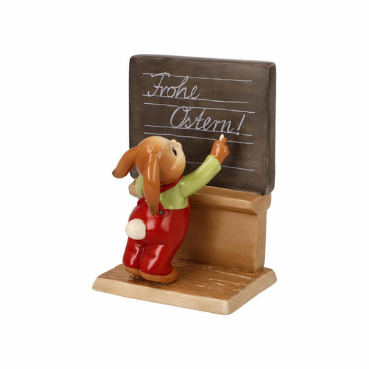 Goebel Figurine Rabbit School - That's what I wish for you, Stoneware, Colorful, 14 cm, 66845441