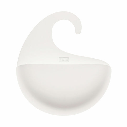 Koziol Utensilo Surf M, Aufbewahrungskorb, Hängefach, Organic Recycled, Recycled White, 1407125