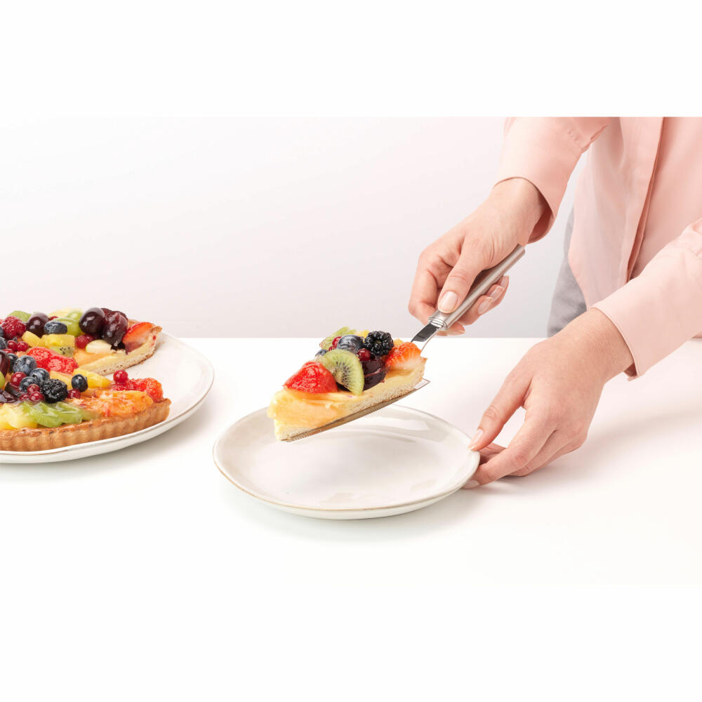 Brabantia Pizza/Cake Server Profile, Cooking Utensil, Kitchen Aid, Steel, Matt Steel, 29 cm, 250163