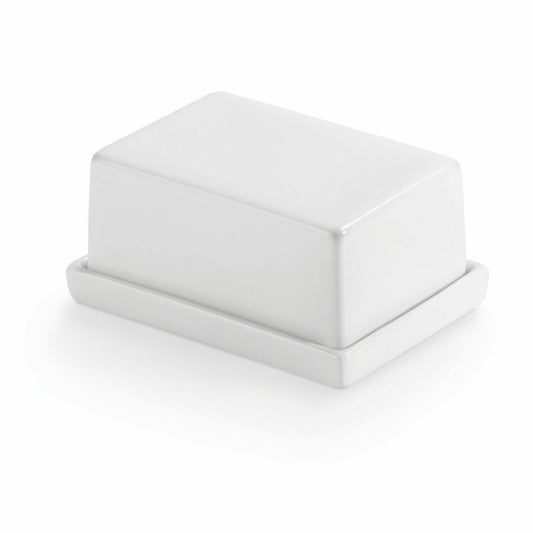 Authentics Cook &amp; Eat Butter Dish L, Butter Dish for 250 g Butter, Porcelain, White, 20261