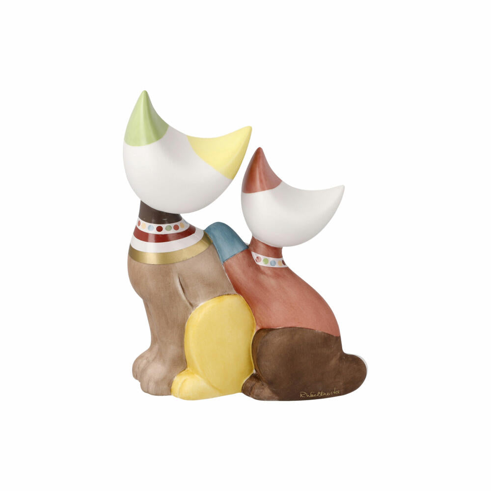 Goebel Figur Rosina Wachtmeister - Katzen Noemi e Taddeo, Porzellan, Bunt, 16.5 cm, 31400871