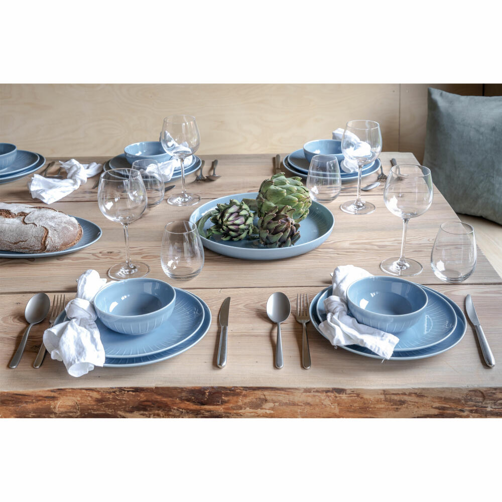 Arzberg flat plate Joyn Denim Blue, dinner plate, porcelain, blue, 27 cm, 44020-640211-10867