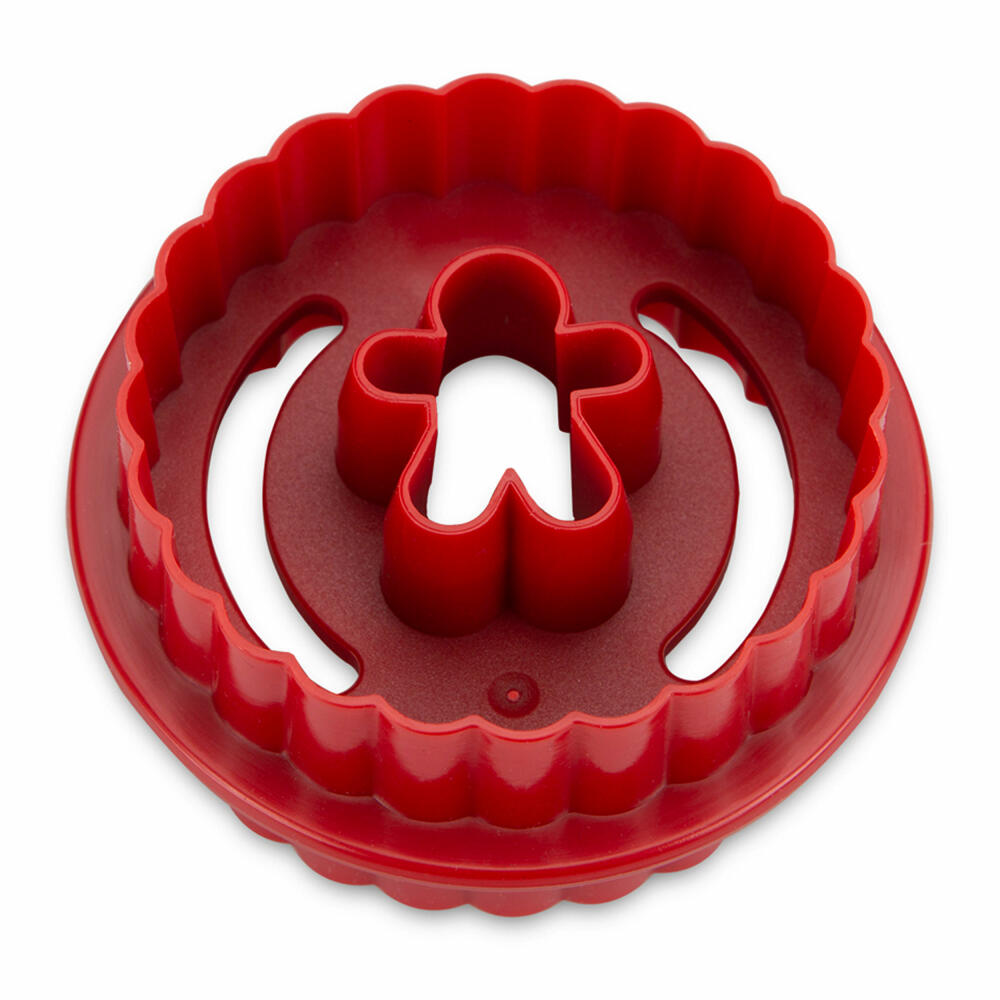 Städter Linzer Cookie Cutter Spitzbub Lebkuchenmann Wavy Double-Sided, Cookie Cutter, Cookie Mold, Cookies, Plastic, 954145