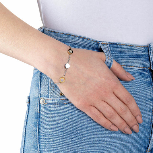 Leonardo Jewels Armband Alitia, Armschmuck, Modeschmuck, Edelstahl, Perlmutt, 018335