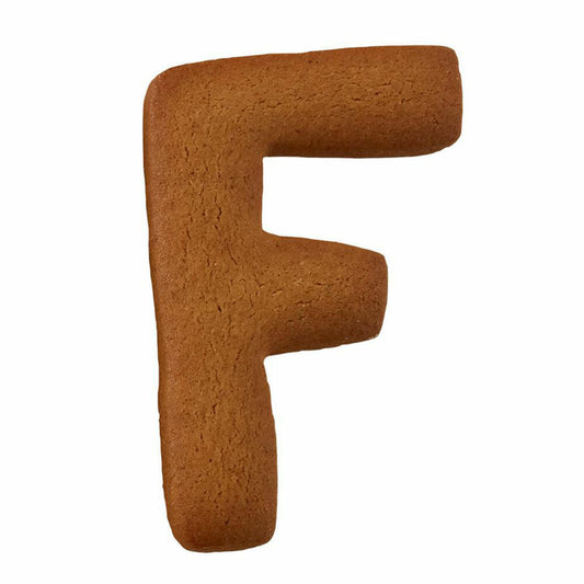 Birkmann cookie cutter letter F, cookie cutter, cookie mold, biscuit, cookies, stainless steel, 6 cm, 196346