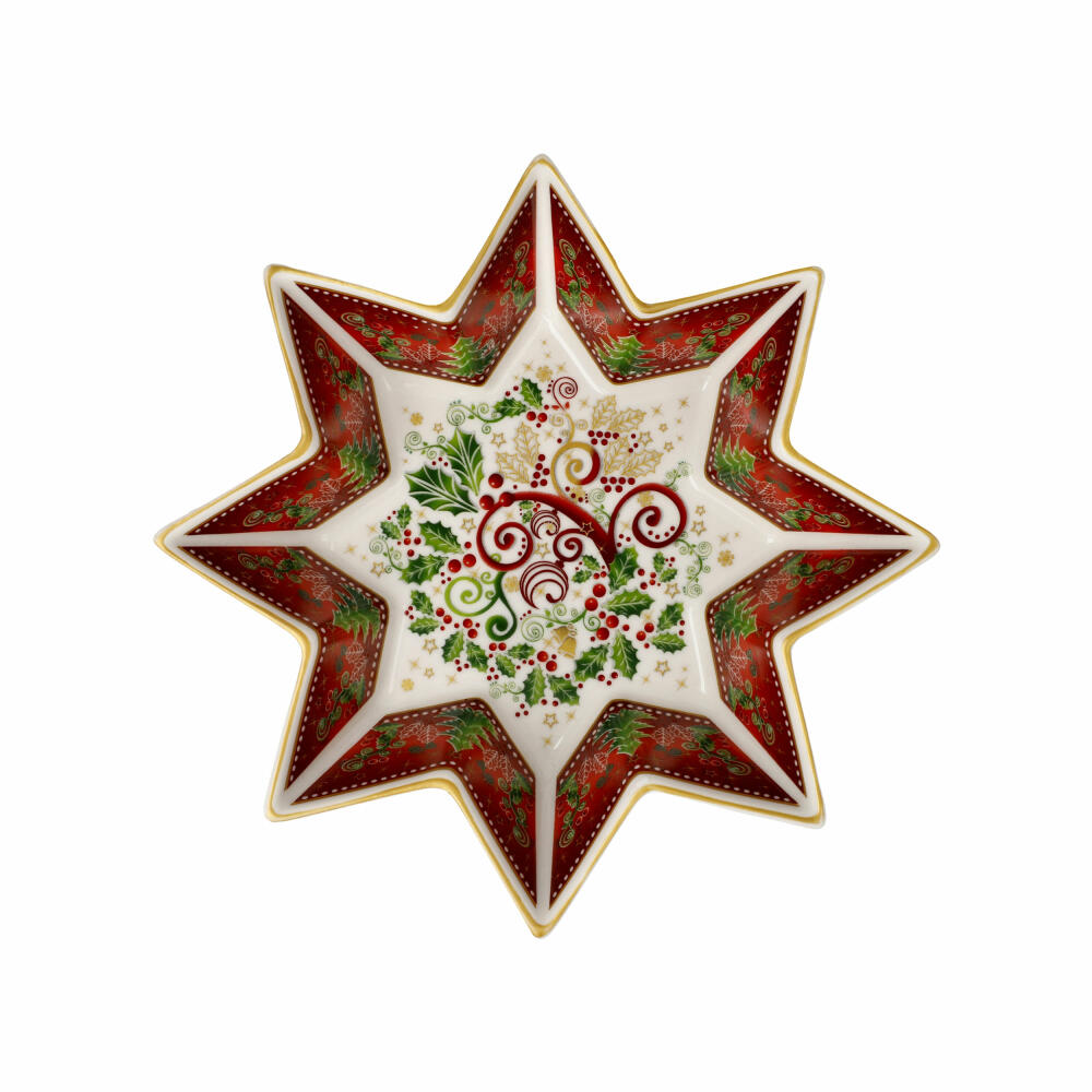 Goebel Bowl Palais Royal - Stellar, Christmas motif, Porcelain, Colorful, 17 x 17 cm, 51001661