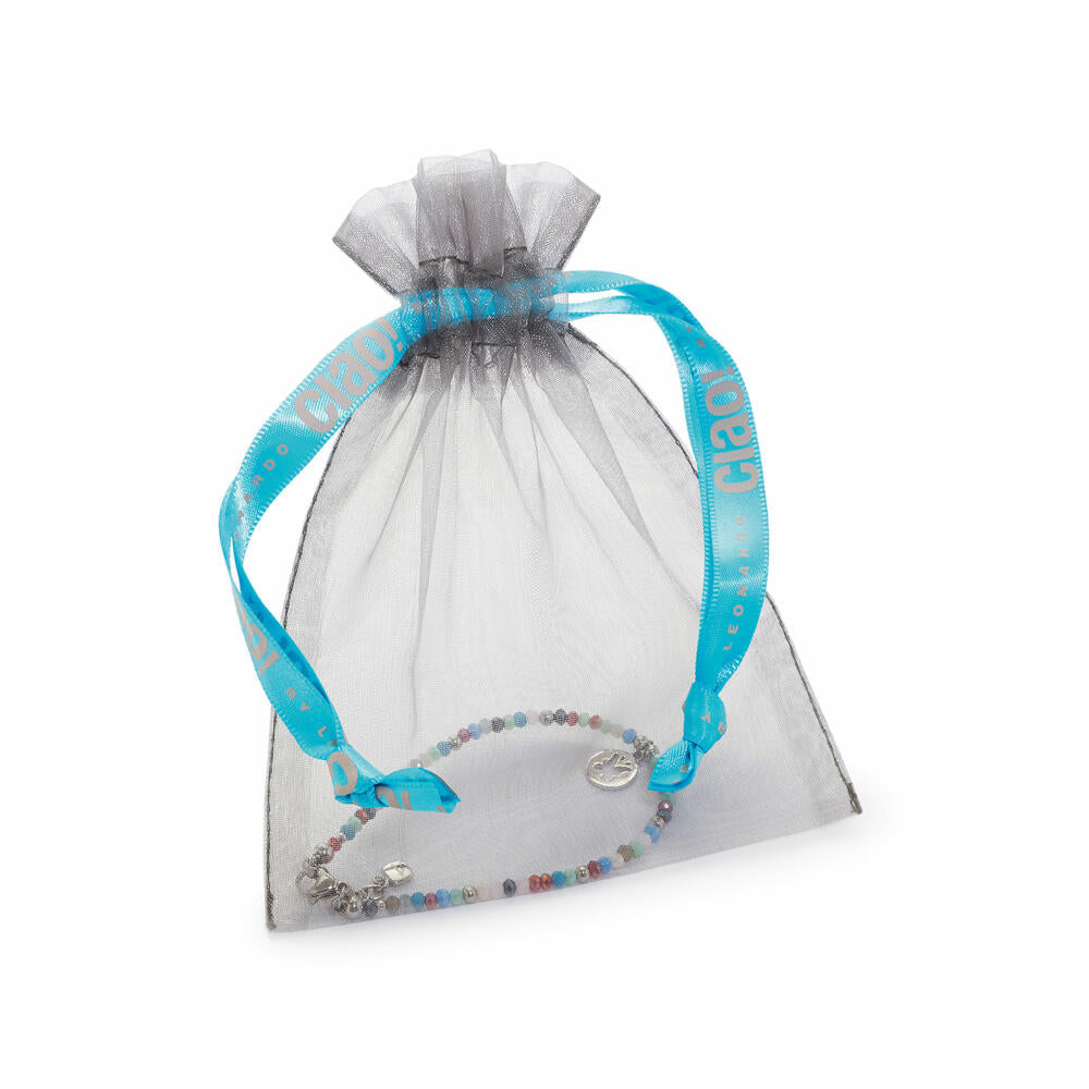 Leonardo Jewels Facilita Halskette, Hals Kette, Schmuckstück, Edelstahl, Zirkonia, Mehrfarbig, 40 cm, 016913