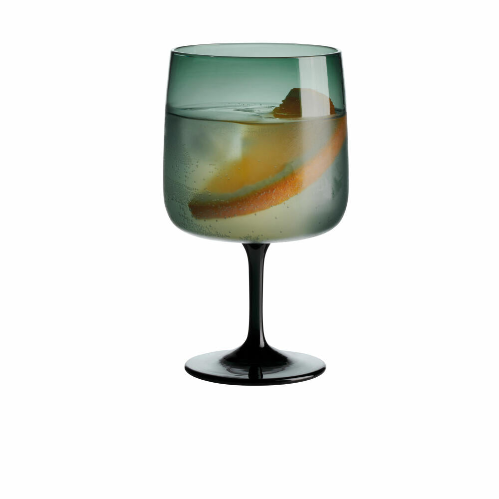 ASA Selection sarabi Stielglas, Cocktailglas, Weinglas, Trinkglas, Glas, Grün, H 14 cm, 200 ml, 53706009