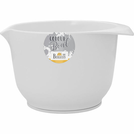 Birkmann Colour Bowl mixing and serving bowl, mixing bowl, bowl, melamine resin, white, 1.5 liters, 709218