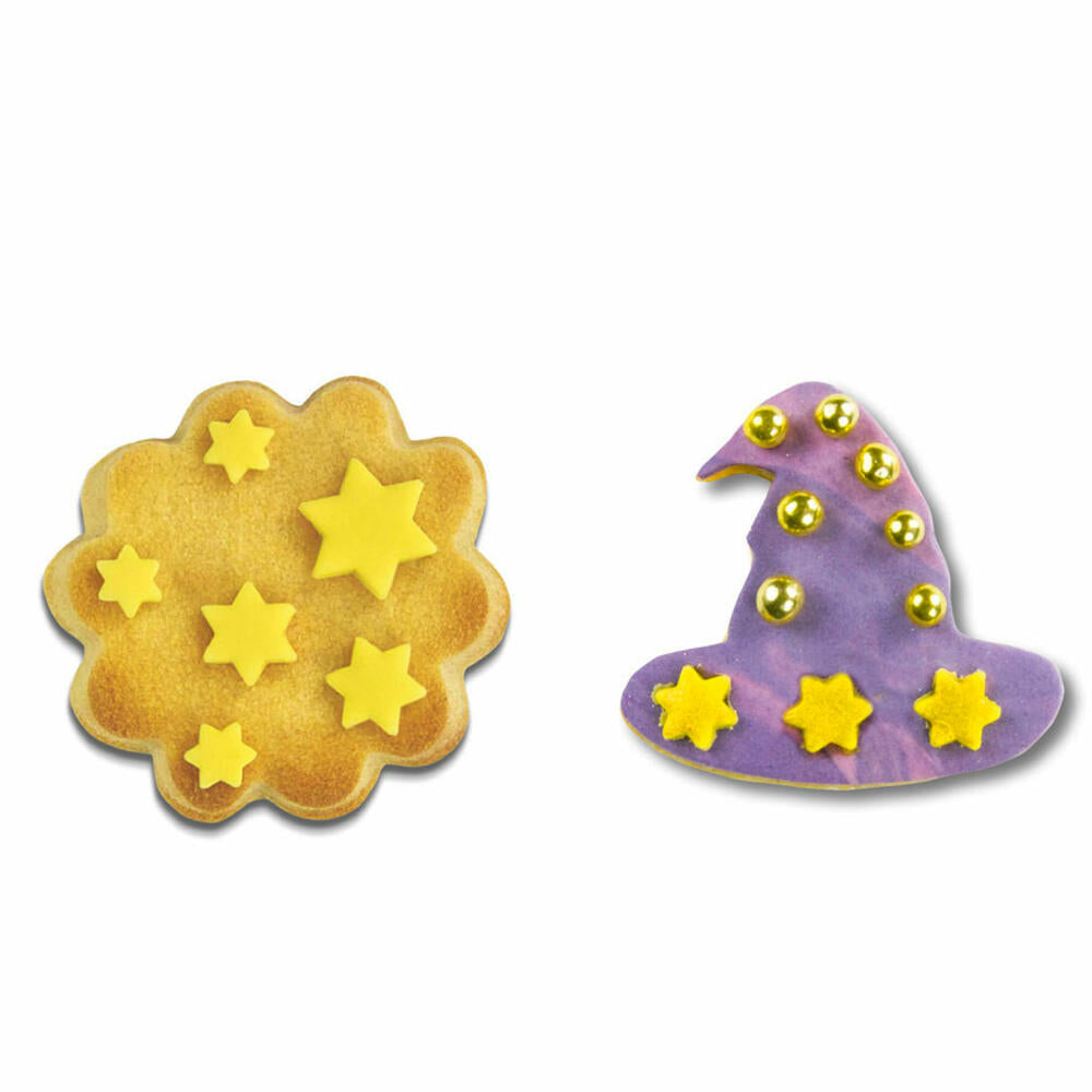 Städter professional cookie cutter with ejector stars mini set, 3-piece, cookie cutter, fondant, marzipan shape, plastic, 170230