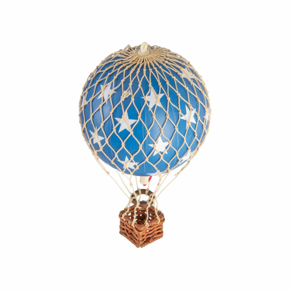 Authentic Models Hanging Decoration Floating in the Skies Blue Stars, Balloon, Rattan, Paper, PP Plastic, AP160BS