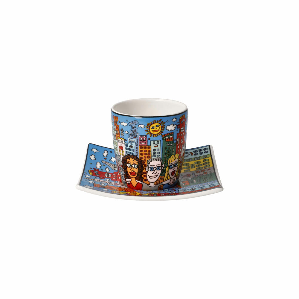 Goebel espresso cup James Rizzi - Summer in the City, Fine Bone China, colorful, 0.25 L, 26102731