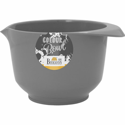 Birkmann Colour Bowl mixing and serving bowl, mixing bowl, bowl, melamine resin, grey, 1 L, 708839