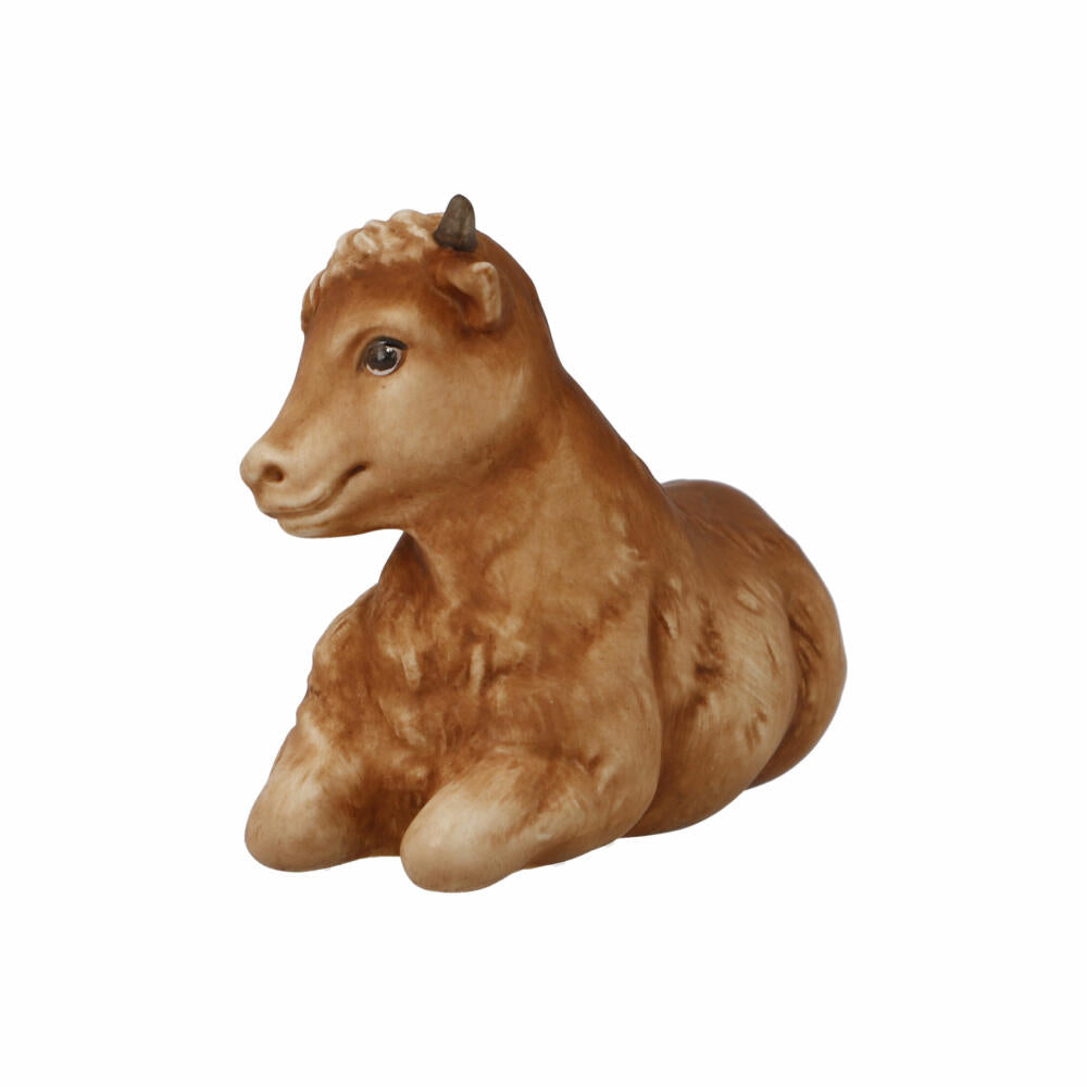 Goebel figurine ox, nativity figurine, decorative figurine, stoneware, colored, 7 cm, 41661081