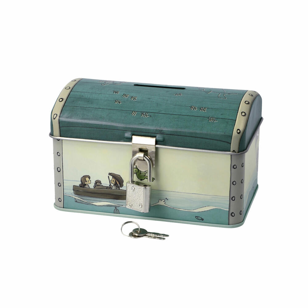 Goebel Money Box Anouk - Treasure Hunt, with Lock and Key, Metal, Colorful, 8 cm, 23600111