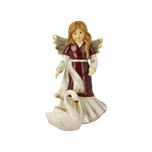 Goebel Angel Graceful Swan Friend, Decorative Figure, Stoneware, Annual Color, 26 cm, 41670231